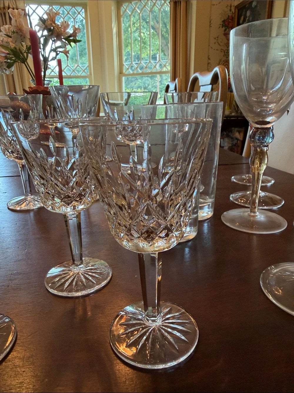 Waterford Lismore Crystal wine glasses. Set of 4.EUC - Picture 2 of 4